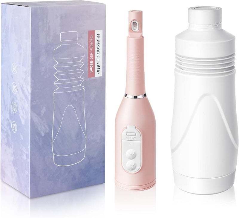 SPACEREST Portable Bidet for Women, 550ml Portable Bidet for Travel, Rechargeable Peri Bottle for Women, Providing to 70 Uses, IPX7 Waterproof for Postpartum Care, Personal Hygiene Cleaning, Perineal - Image 1
